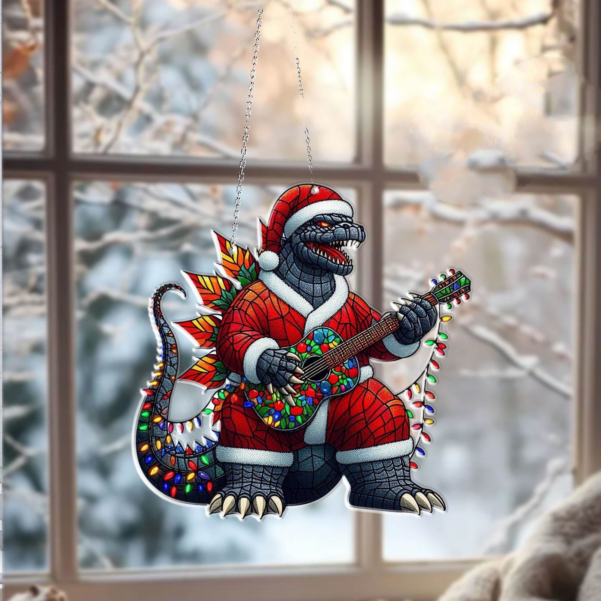 🎸Godzilla Guitarist Christmas Ornament🎄