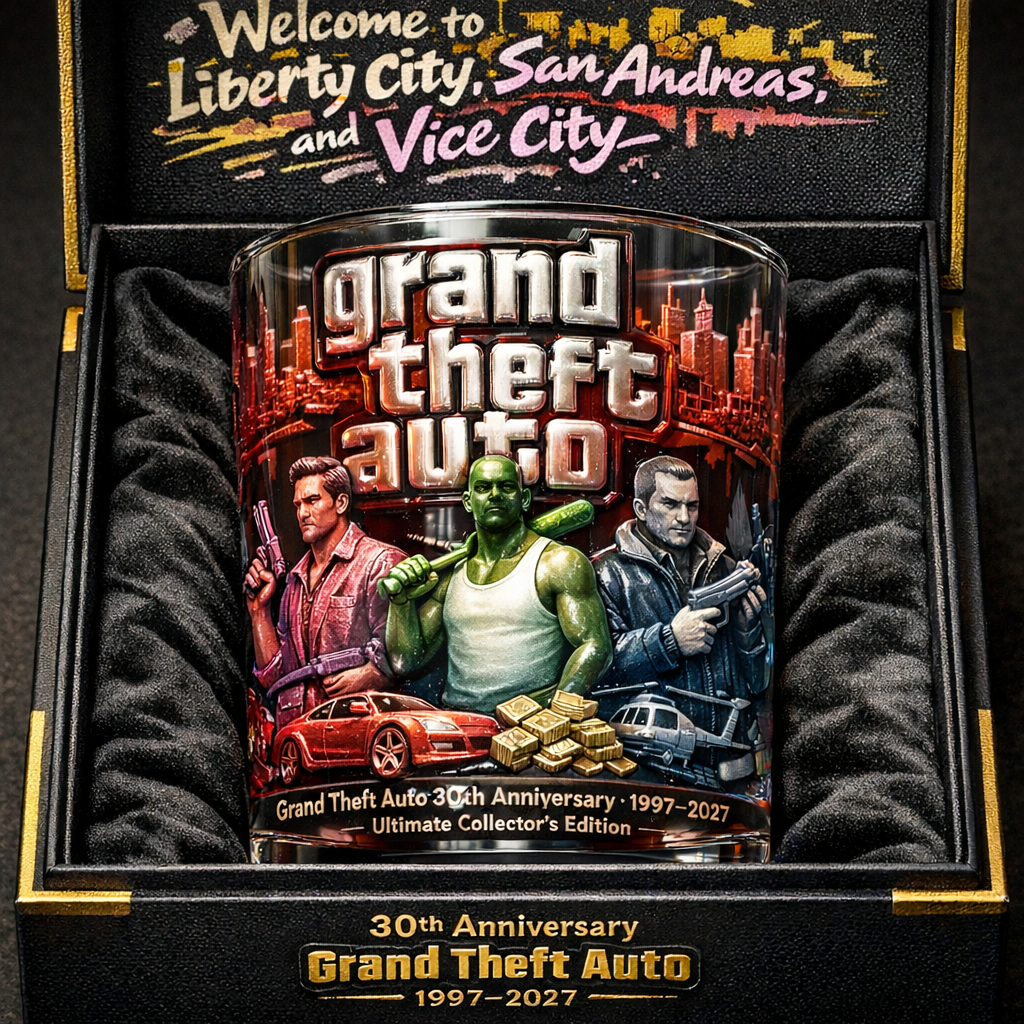 GTA 30th Anniversary Collector Glass