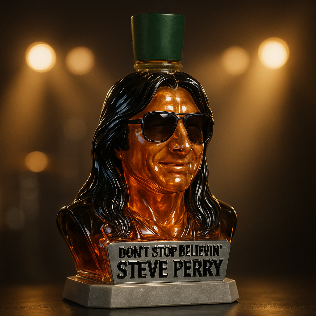 Steve Perry Whiskey Bottle