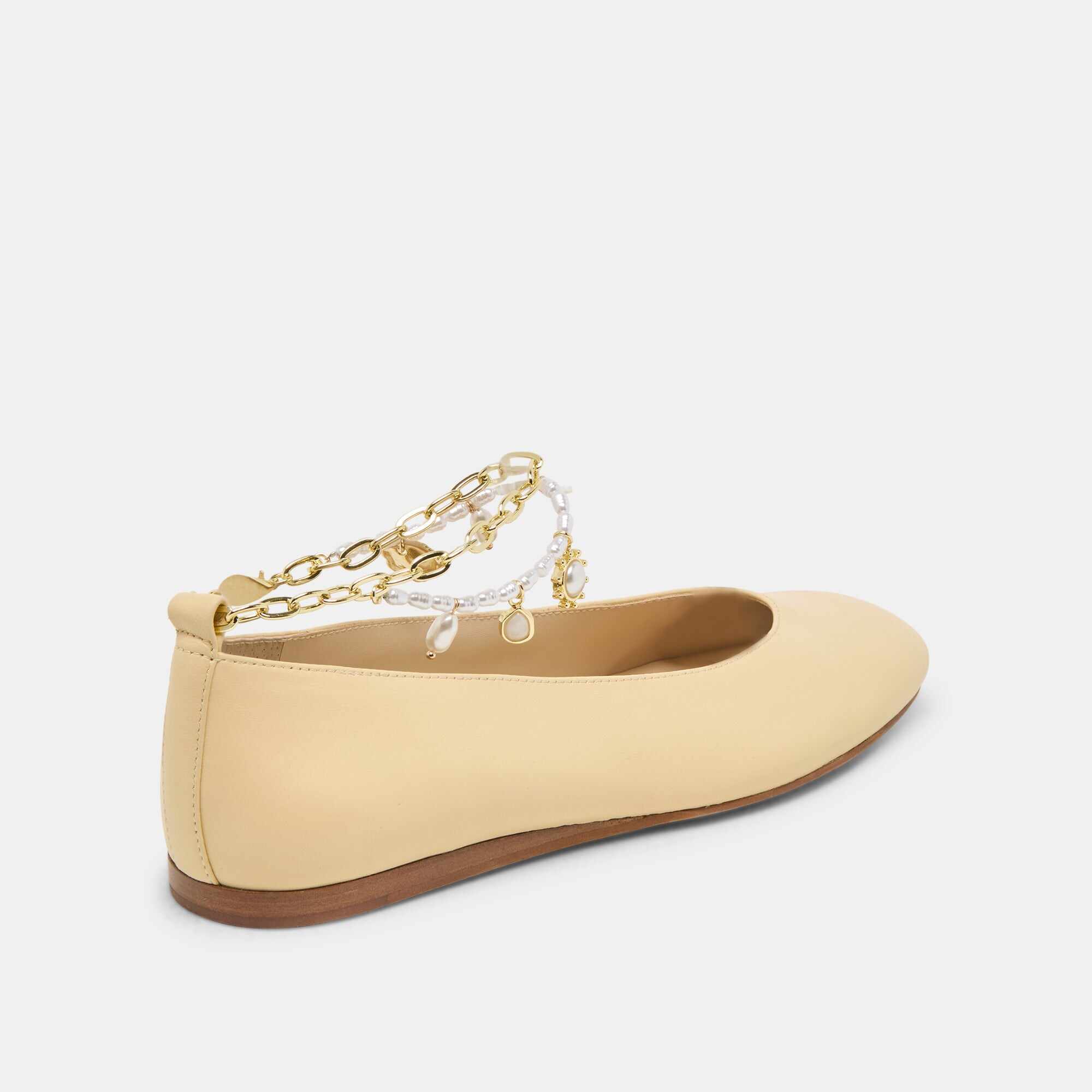 BAIDEN BALLET FLATS WARM NATURAL LEATHER
