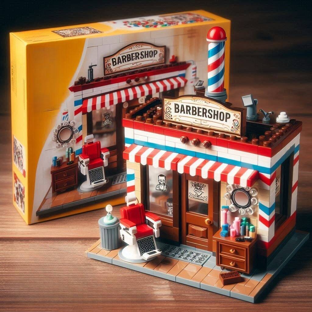 💈Classic Barbershop Brick Set