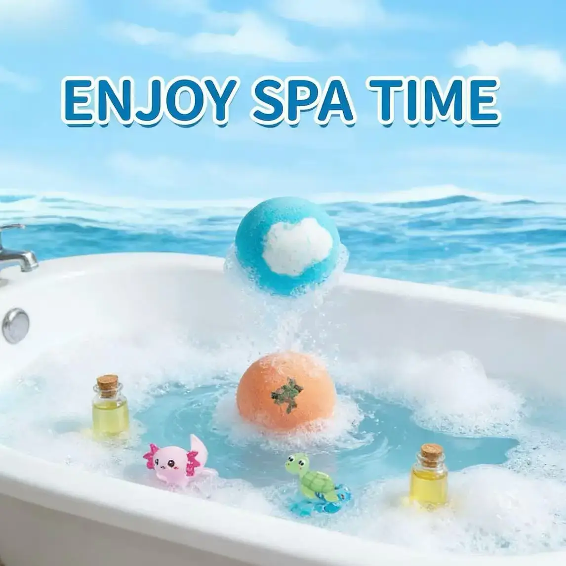 Bath Bombs for Kids with SurpriseSPRINGInside(randomly shaped), 12 Pack Kid Bath Bombs Gift Set,Easter Basket Stuffers for Boys Girls BubbleBath with Toys Inside Skin Repair