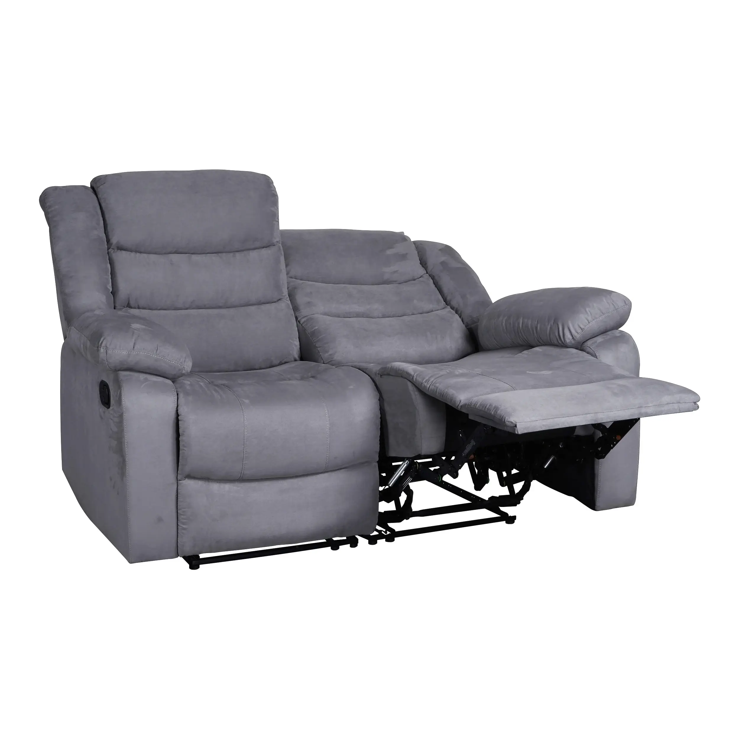 Modern 3-Piece Manual Reclining Living Room Sofa Set with Dropdown Table and Console