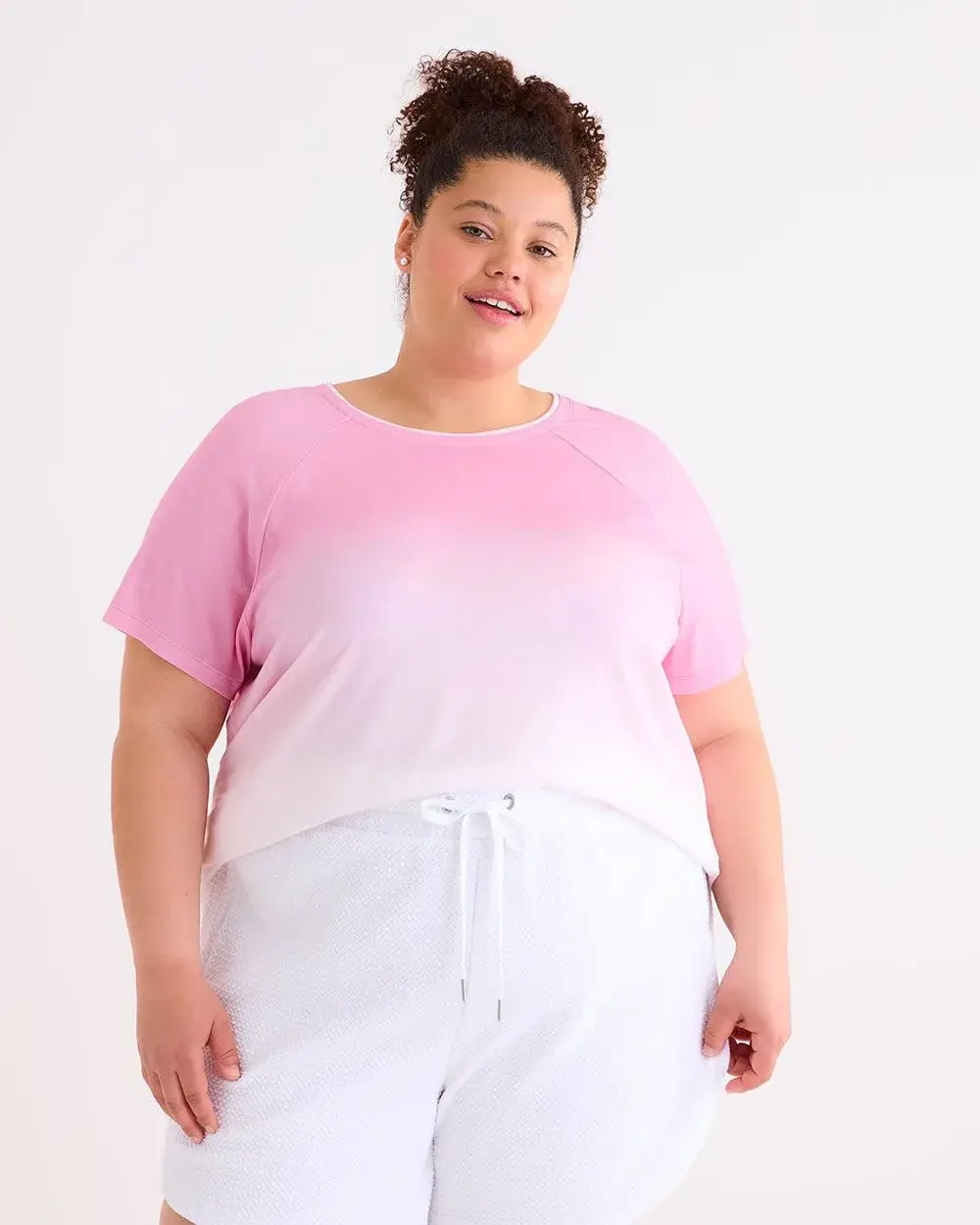 Printed Raglan-Sleeve Fooler Tee - Active Zone