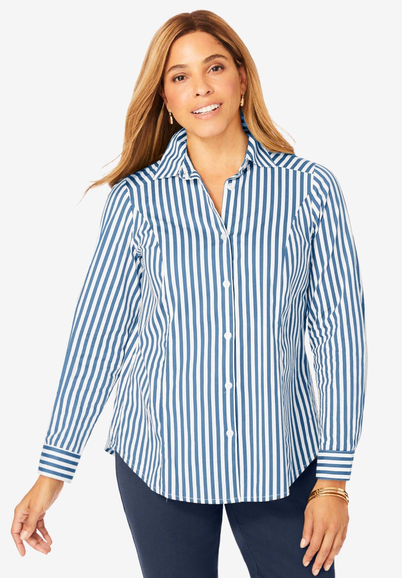 Stretch Cotton Poplin Shirt