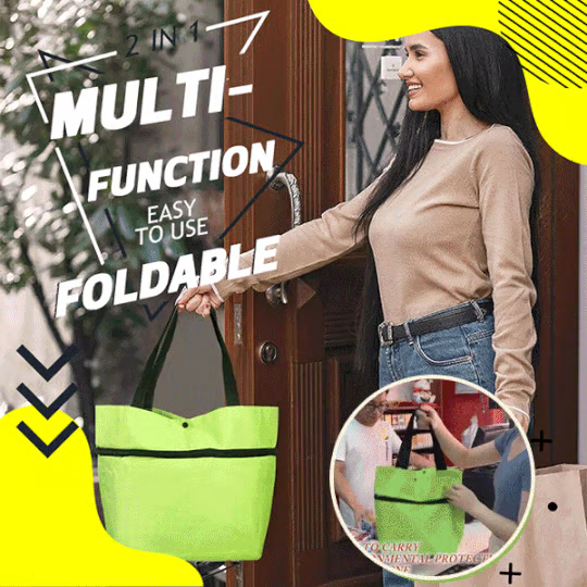 🔥LAST DAY-69 % OFF🔥 2 in 1 Foldable Shopping Cart🎁