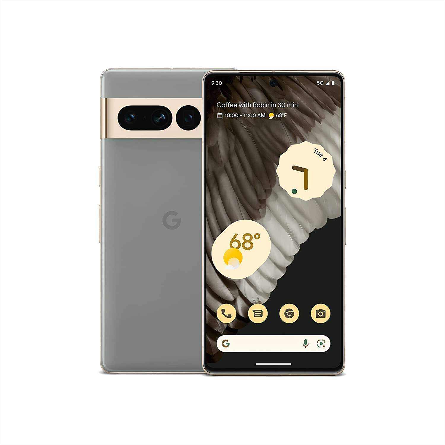 Pixel 7 Pro - 5G Android Phone - Unlocked Smartphone with Telephoto , Wide Angle Lens, and 24-Hour Battery - 128GB - Snow