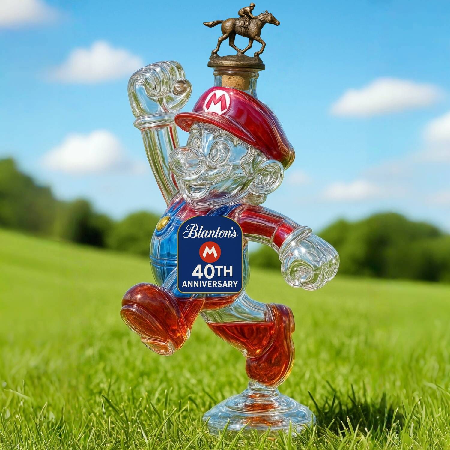 Super Plumber 40th Whiskey Bottle