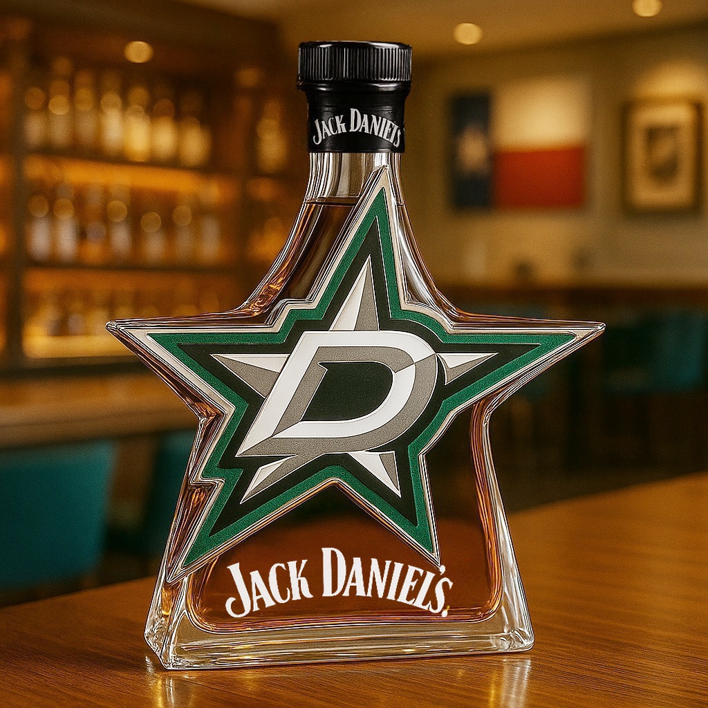 Dallas Stars Whiskey Bottle