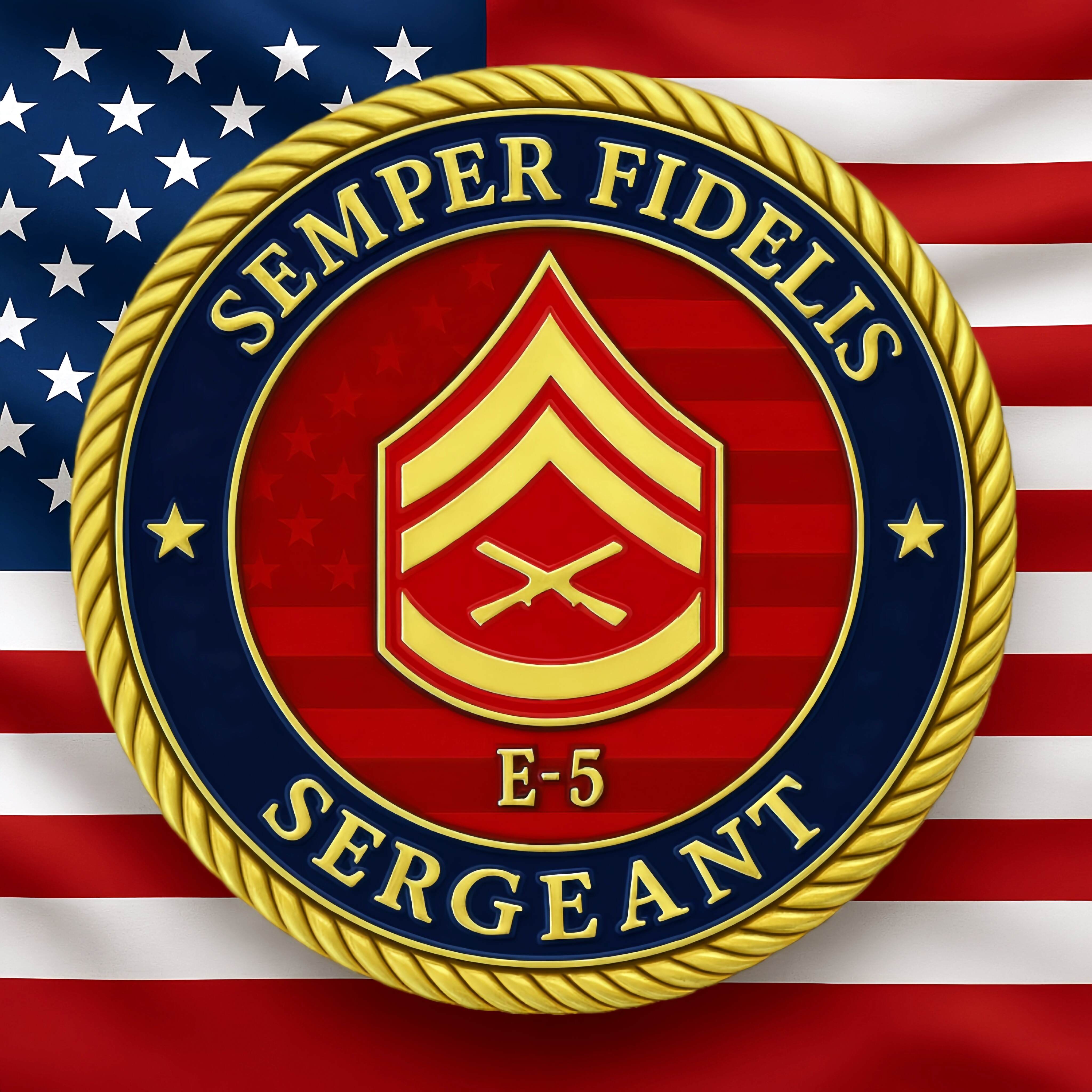 USMC E-5 & E-6 Honor Service Commemorative Coins | 250th Anniversary Limited Edition