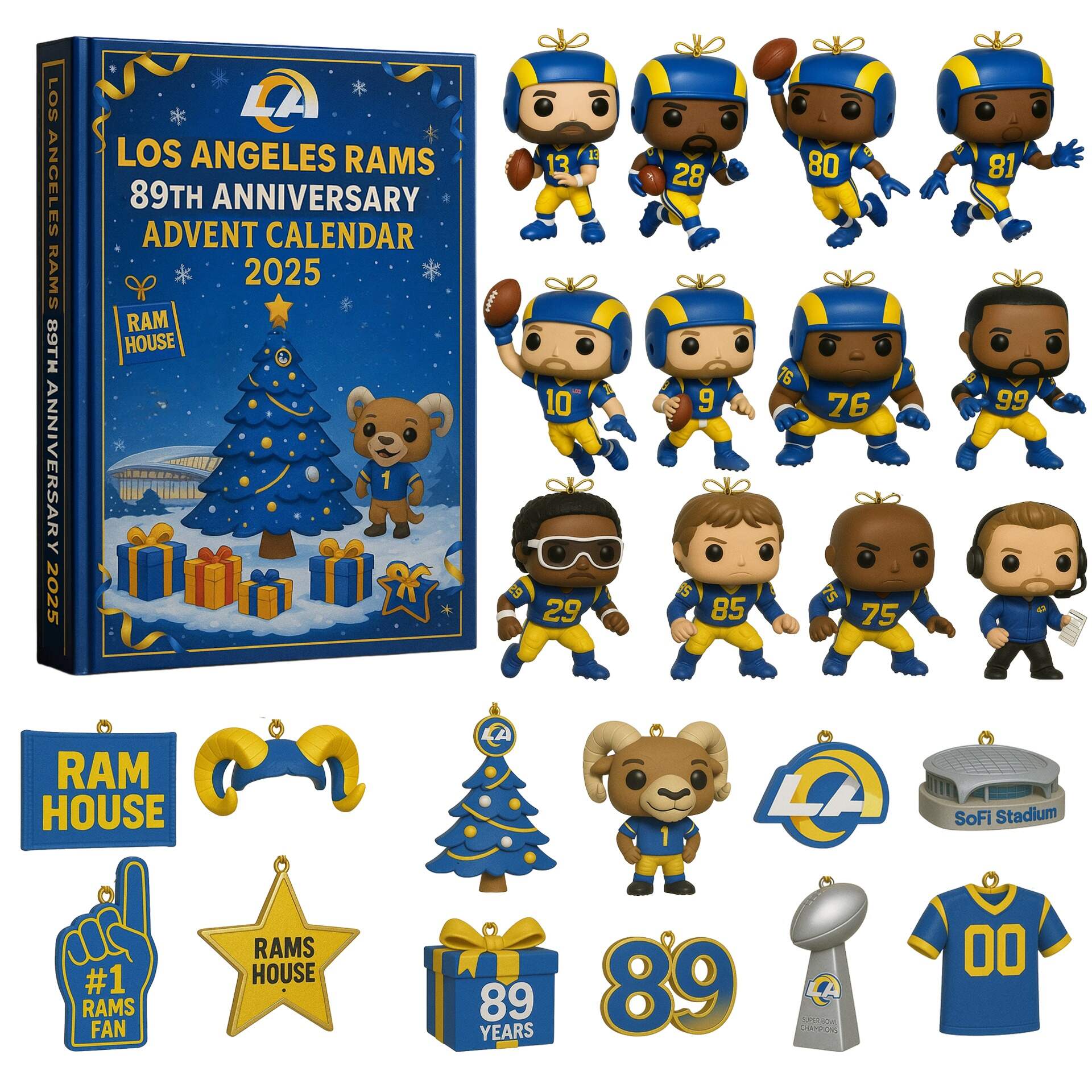 Los Angeles Rams 89th Anniversary Advent Calendar 2025