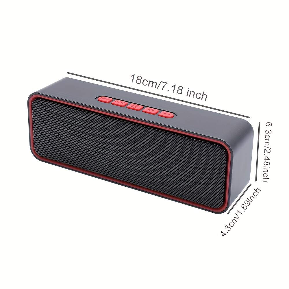 [10W Wireless Speaker] 12H Playtime Portable Wireless Speaker with HD Sound, 10W Stereo, TWS Pairing, Built-in Microphone, FM Radio, USB Type-C Charging | Ideal for Home, Parties, Outdoors, Beach, Travel, and Gifts