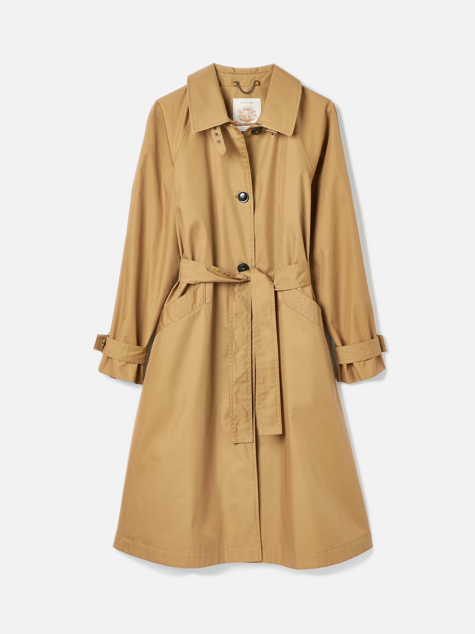 Epwell Brown Waterproof Belted Trench Coat