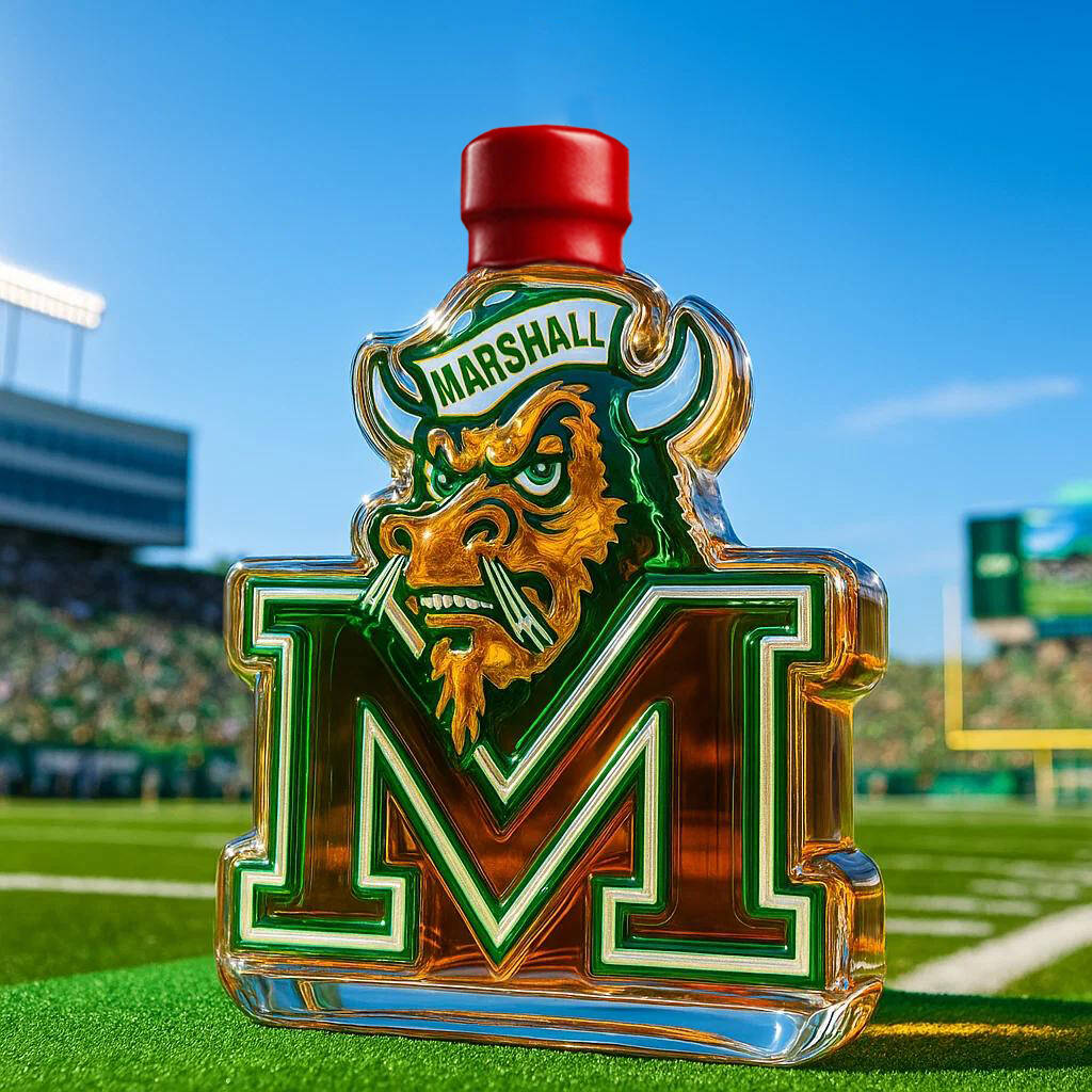 Marshall Marco the Bison Whiskey Bottle