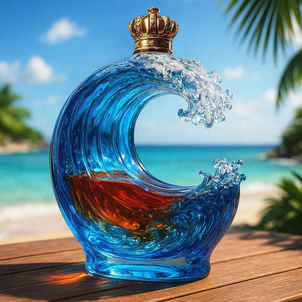 Wave Whiskey Bottle