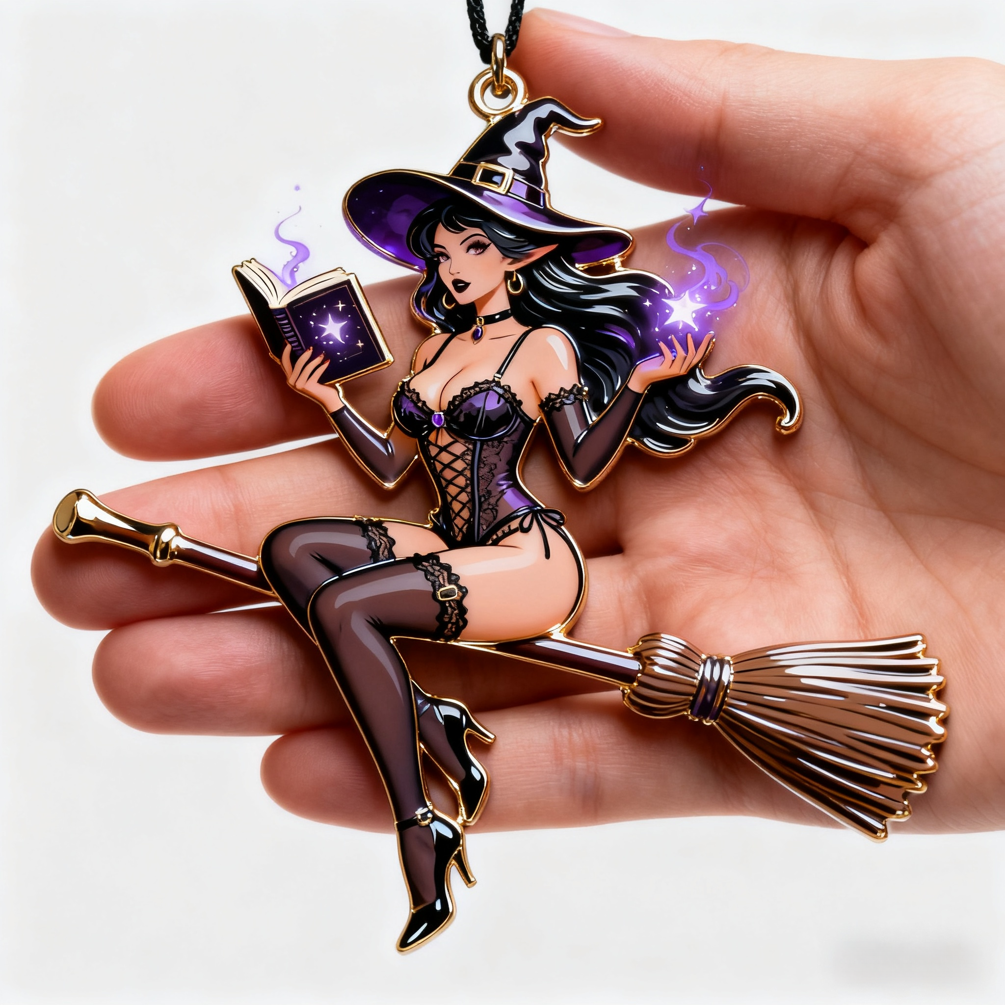 Spellbound Christmas Witch Ornaments