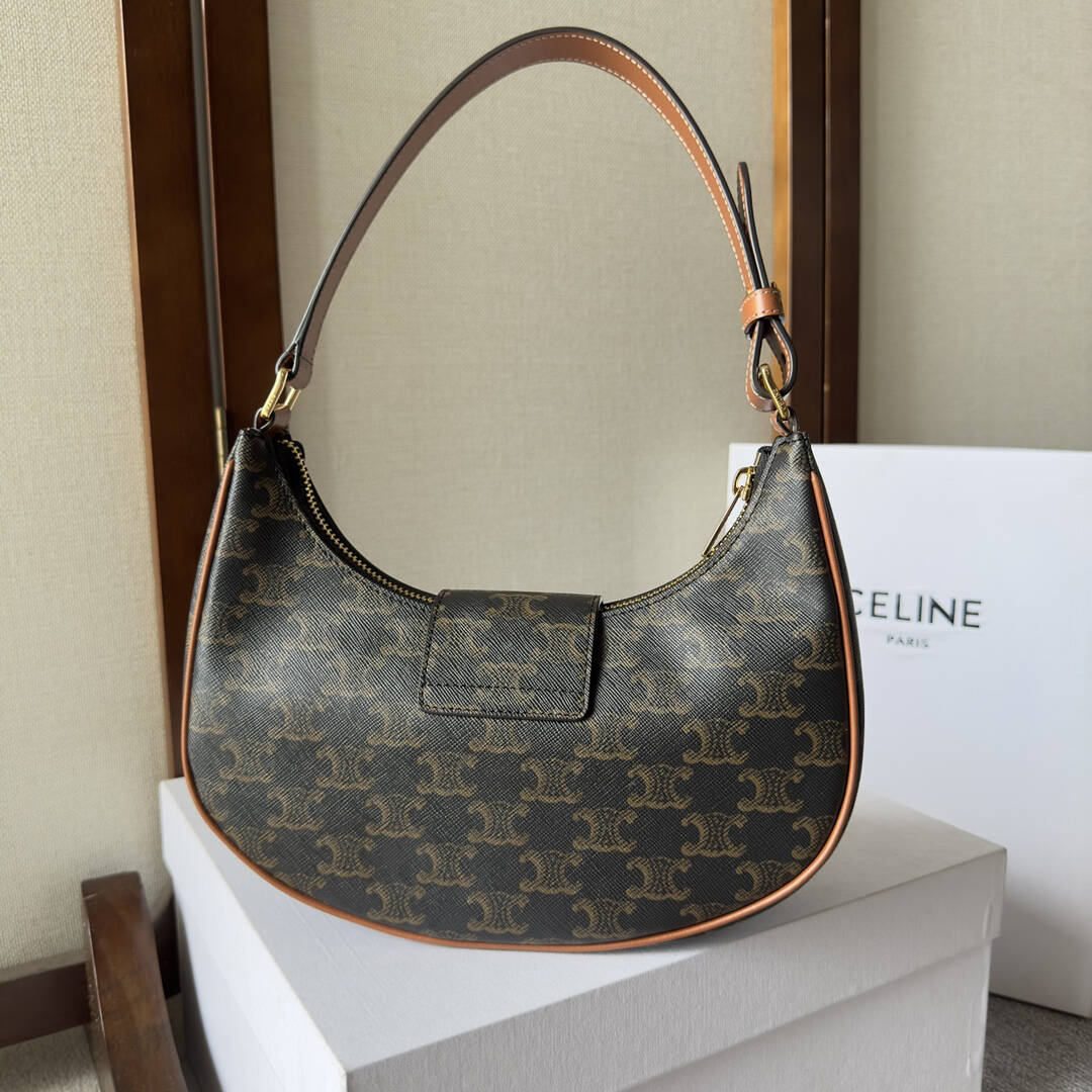 Ava Signature-Shoulder Bag – Heritage-Inspired Coated Canvas with Oversized Logo Print & Versatile Styling