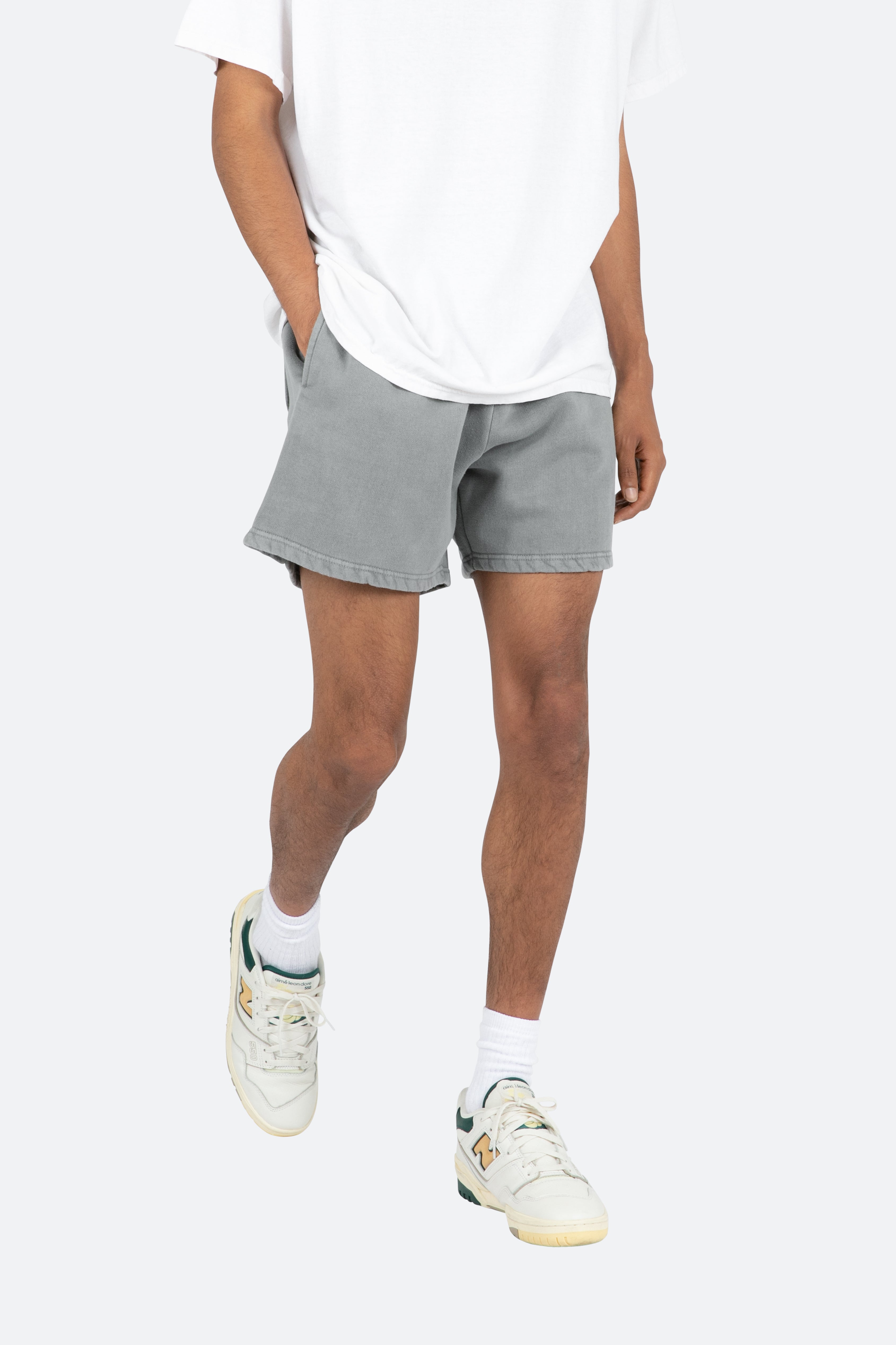 Vintage Washed Sweatshorts - Grey