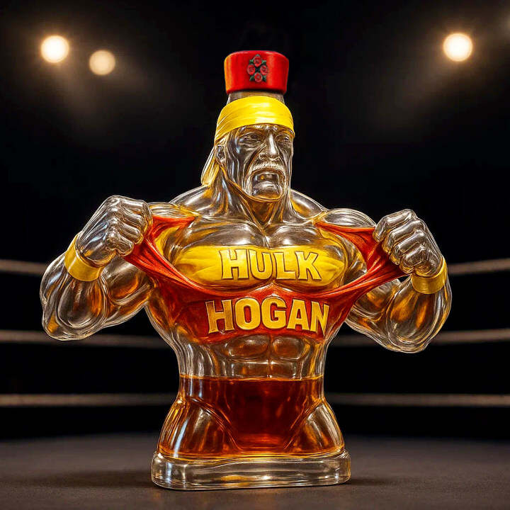 Legendary Champion Hulk Hogan Whiskey Bottle