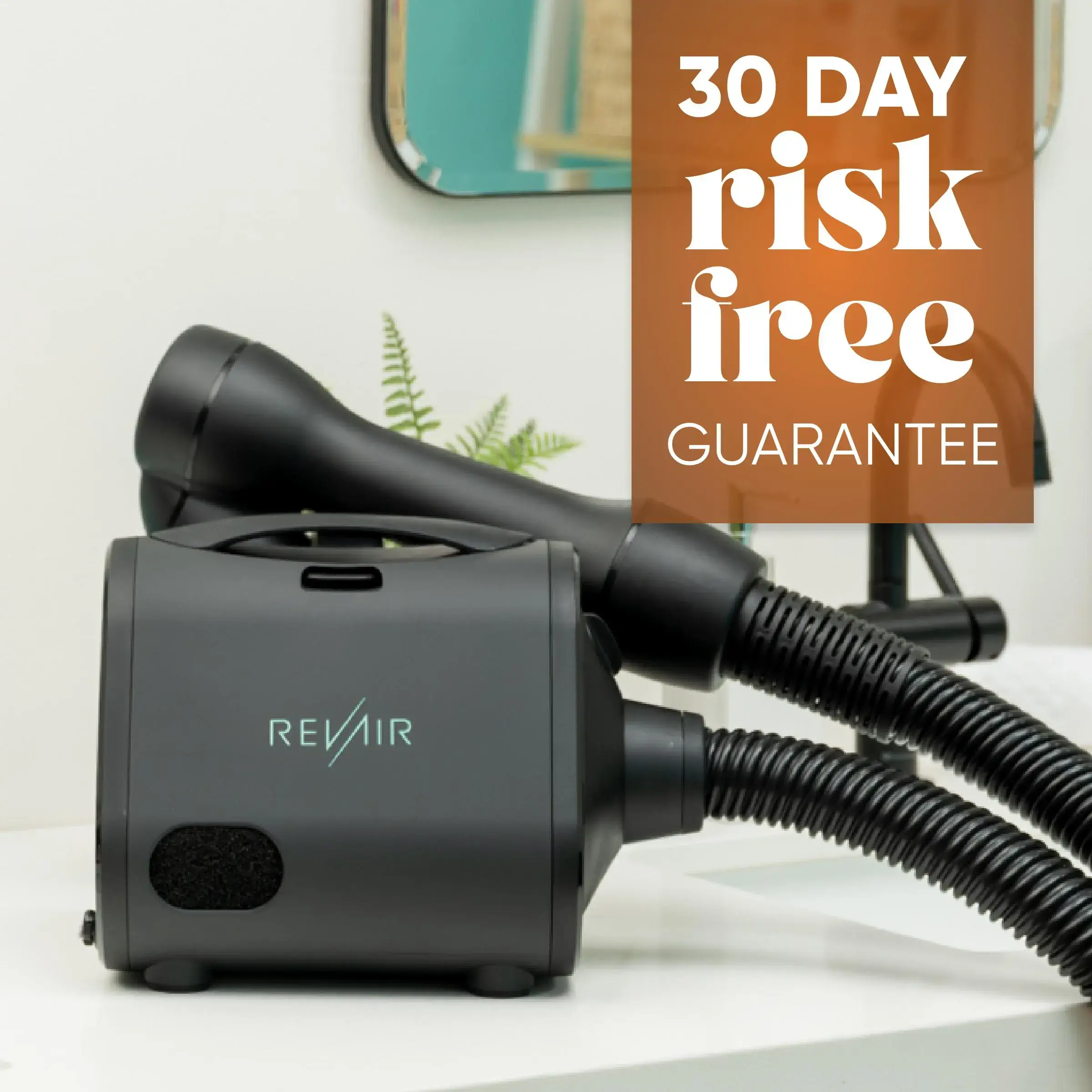 RevAir Reverse-Air Dryer - Fastest Healthiest & Easiest Hair Drying Solution for USA & Canada Use Only 120V US/CA Smooth Hair Care with Variable Tension Settings & Internal Temperature Sensors