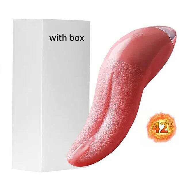 Heated Tongue Licking Vibrator for Women: Clitoris & G-Spot Stimulator