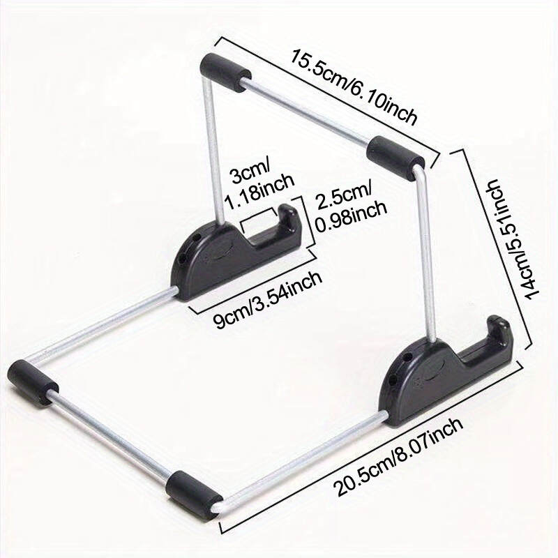 [Compact Tablet Stand] Lightweight and Collapsible Tablet Stand | Compact Size, Universal Compatibility, Metal Laptop Support, Multiple Bright Colors Available, Portable Design for Tablets, Phones, and E-Readers