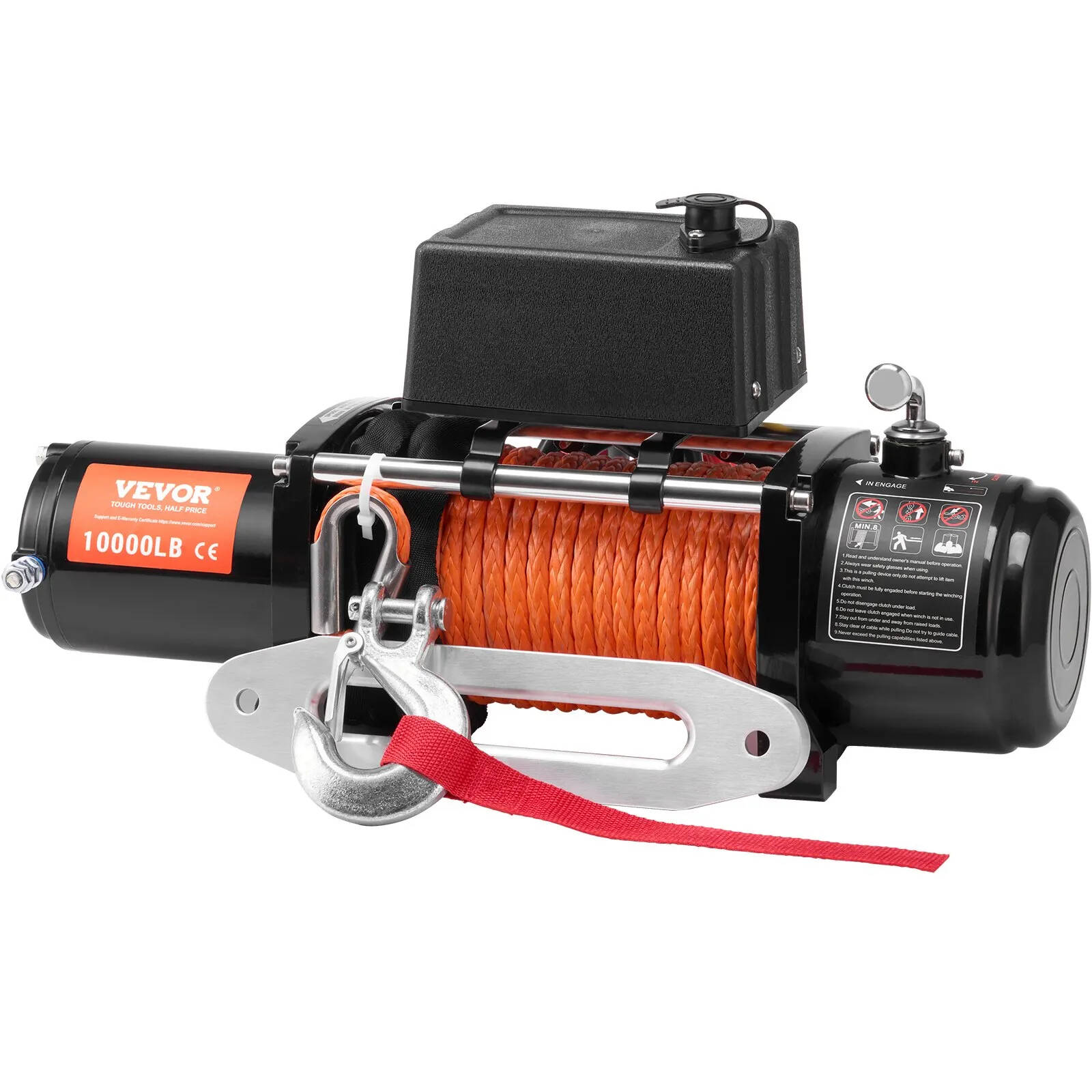 Electric Winch, 18,000 lb, 12V DC Truck Winch with Φ7/16 in x 85 ft Steel Cable Roller Fairlead Wireless & Wired Remote Control, IP55 Waterproof for Towing Off-Road SUV Jeep Truck Trailer Boat