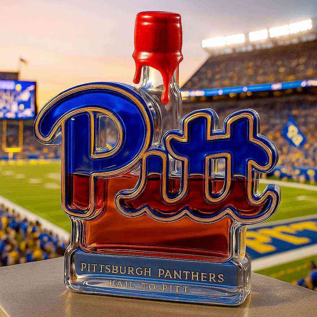 Pittsburgh Panthers Limited Edition Whiskey Bottle