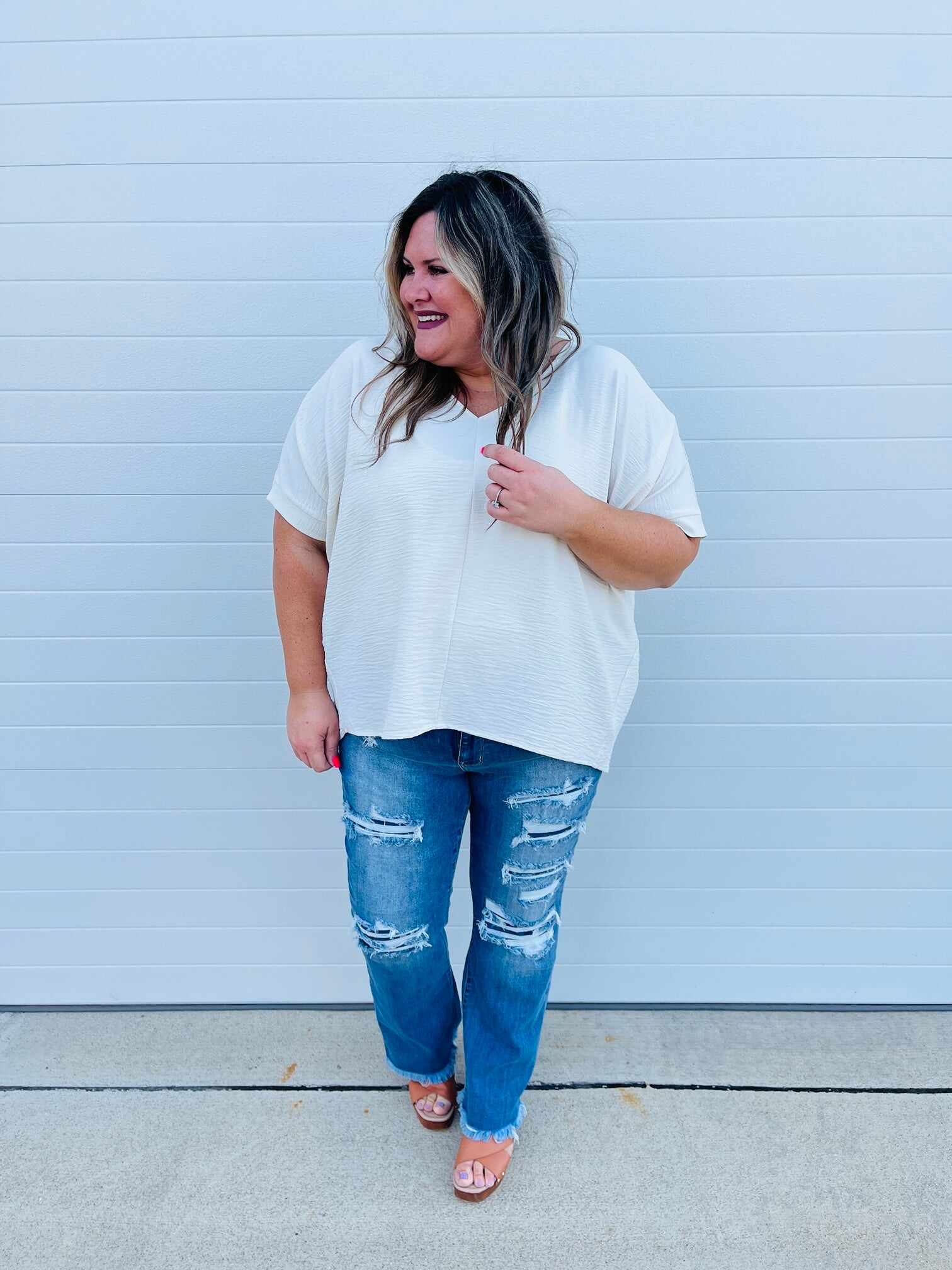 REG/CURVY Patch it Up Bootcut Jeans