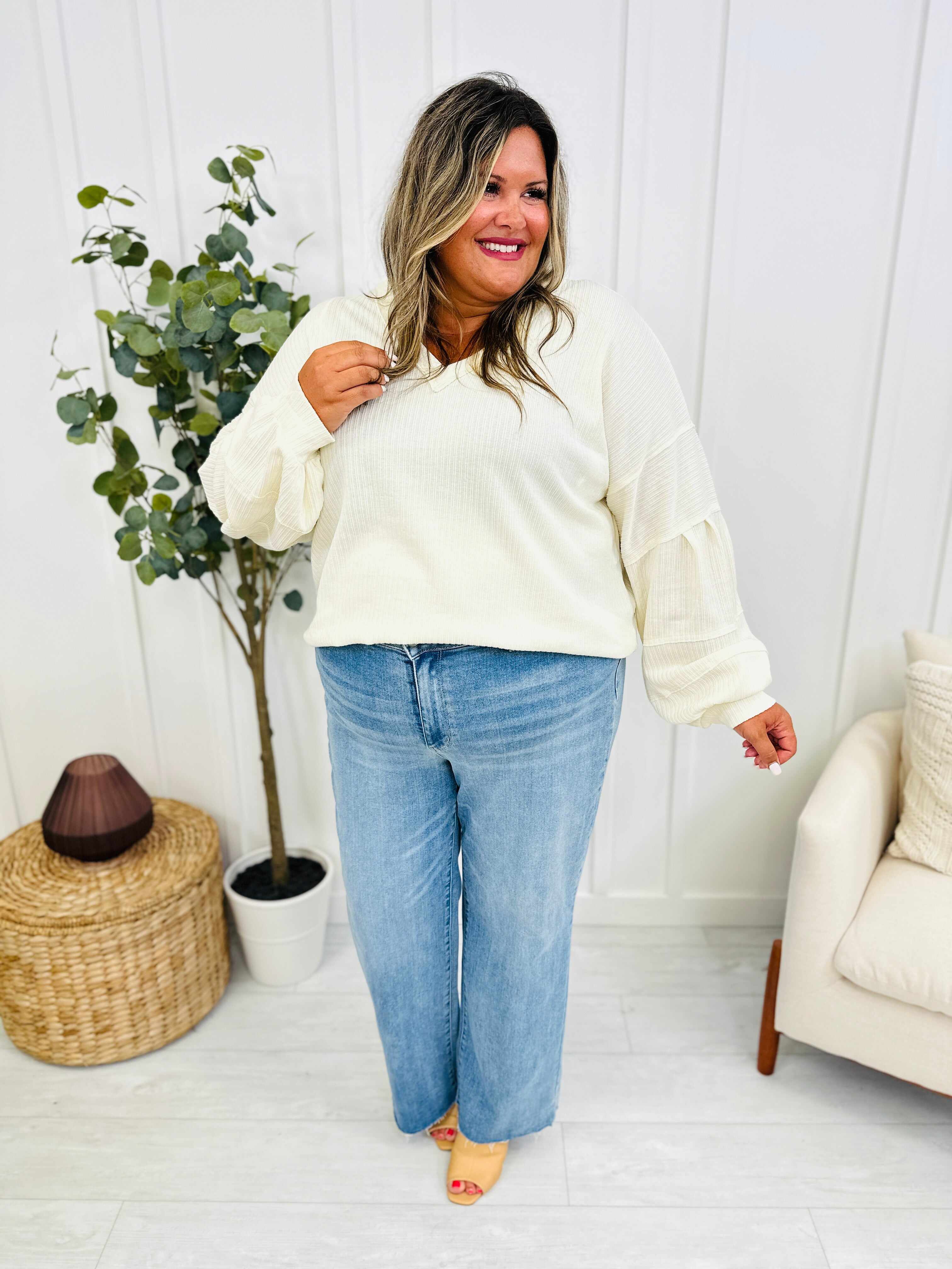 REG/CURVY Stand By Me Wide Leg Trouser Jeans