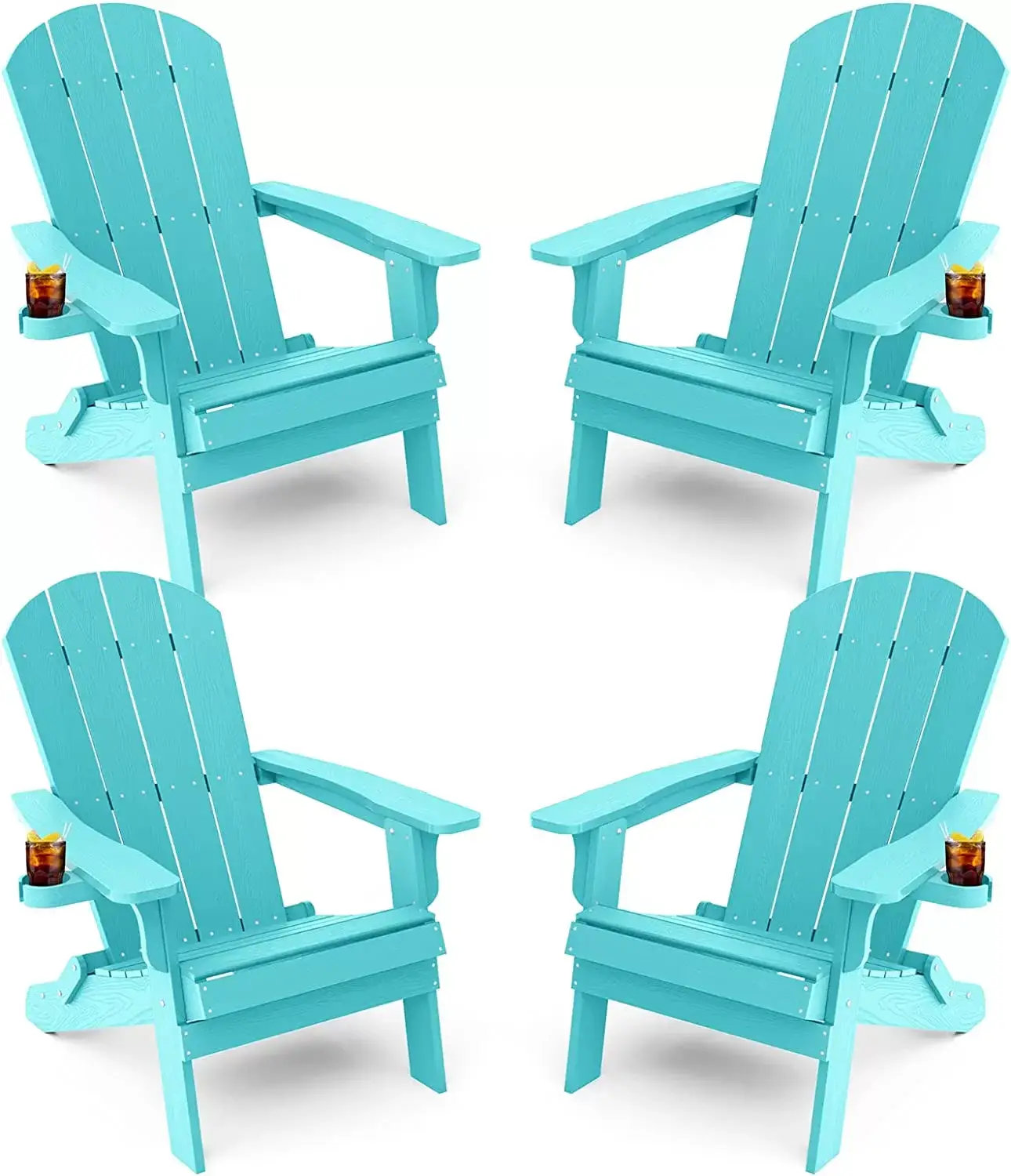 Adirondack Chair ,Patio Chairs 5 Steps Easy Installation,Widely Used in Outdoor, Fire Pit, Deck, Outside, Garden, Campfire Chairs