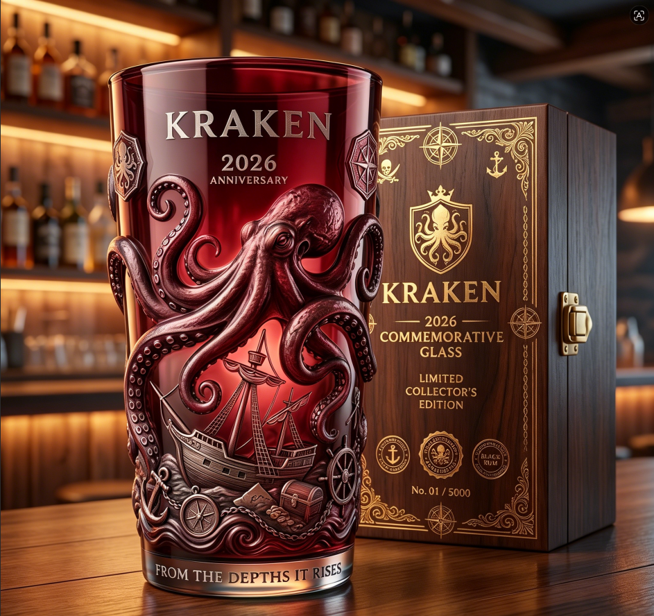 Kraken 2026 Anniversary Collector's Glass