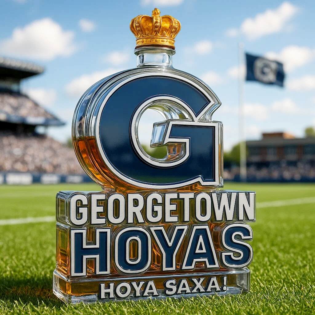 Georgetown Hoyas Limited Edition Whiskey Bottle