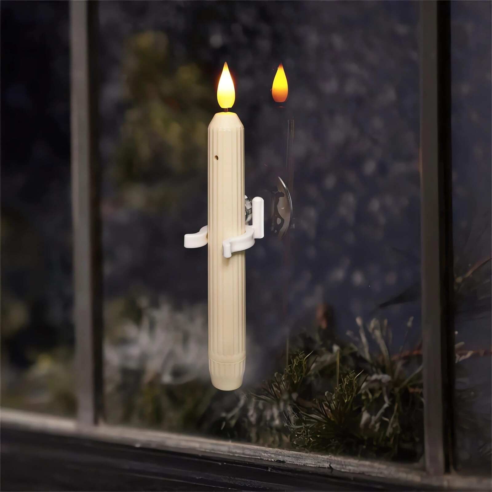 💥ON SALE💥6 Pack Flameless LED Window Candles with Dusk to Dawn Sensor  & Suction Cups🕯️