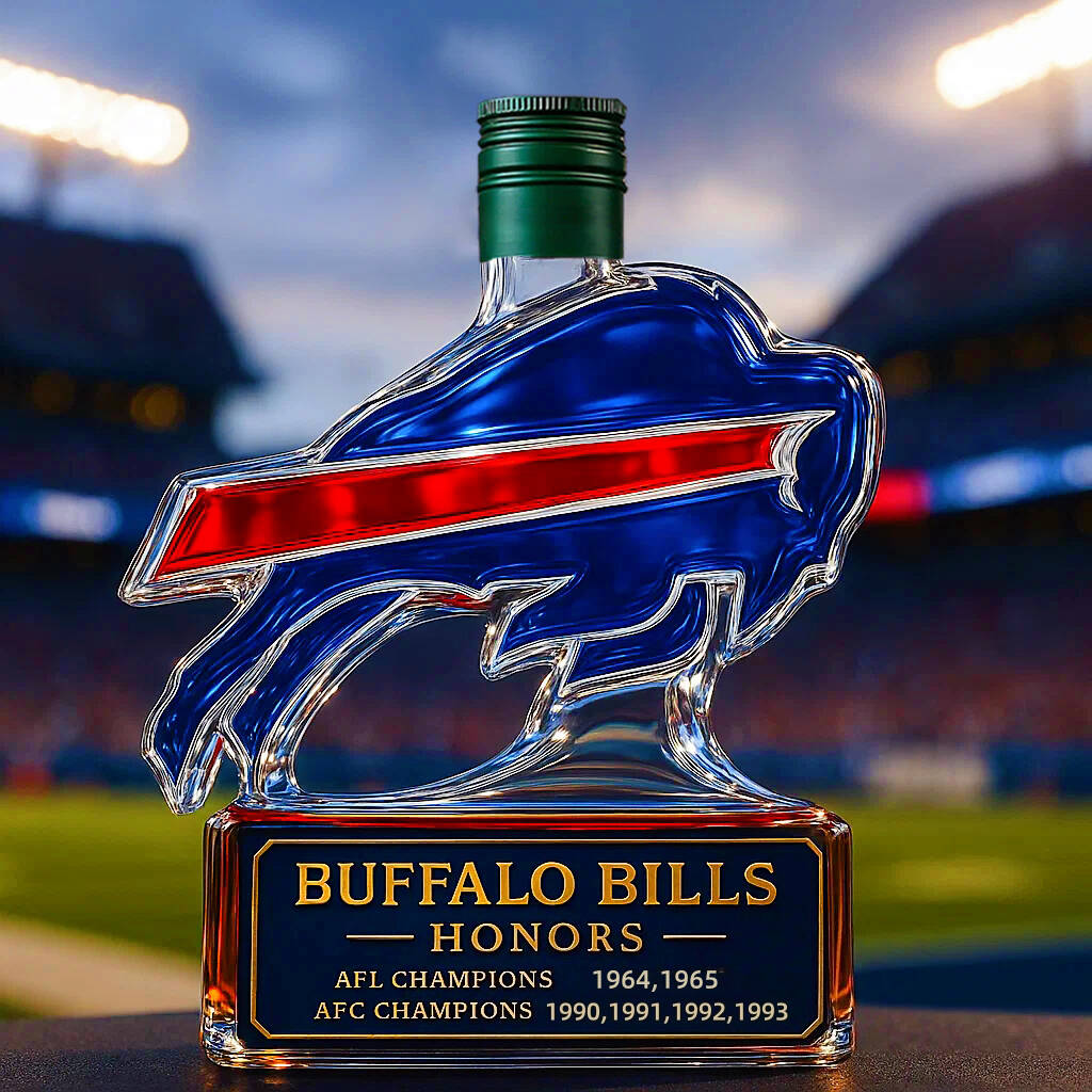 Buffalo Bills Championship Limited Edition Whiskey Bottle