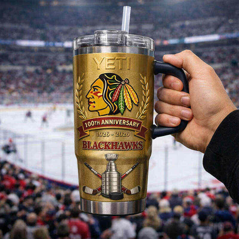 Blackhawks 100th Anniversary Stanley YETI Tumbler