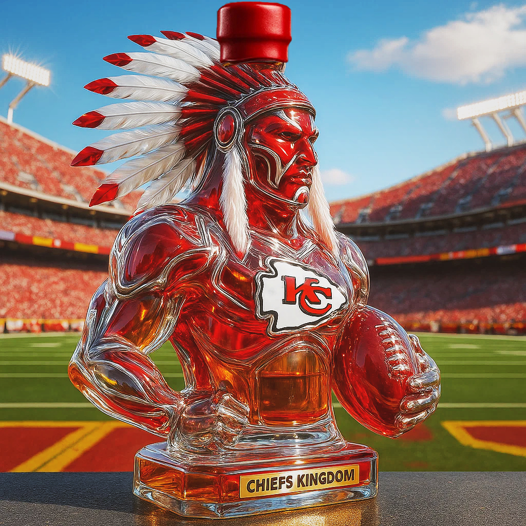 Kansas City Chiefs Whisky Bottle