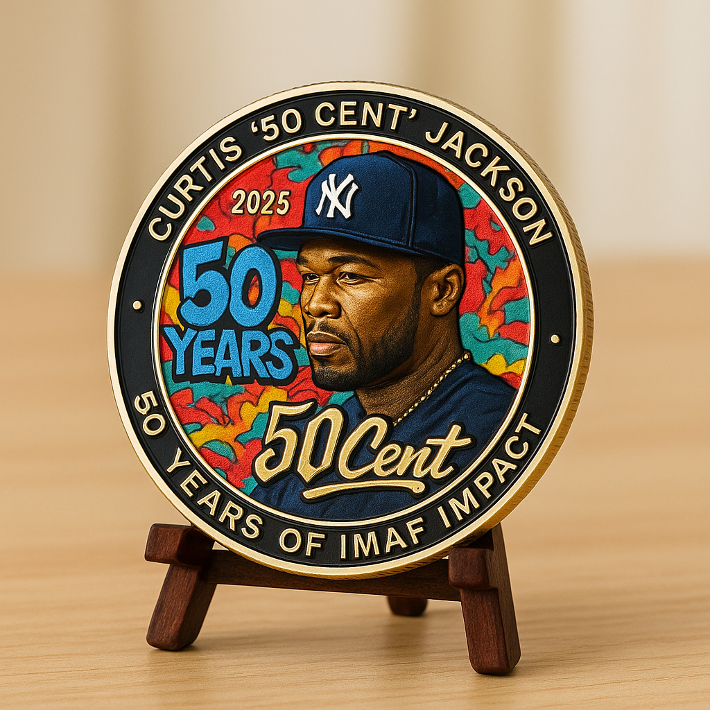 50 Cent 50th Birthday Commemorative Coin