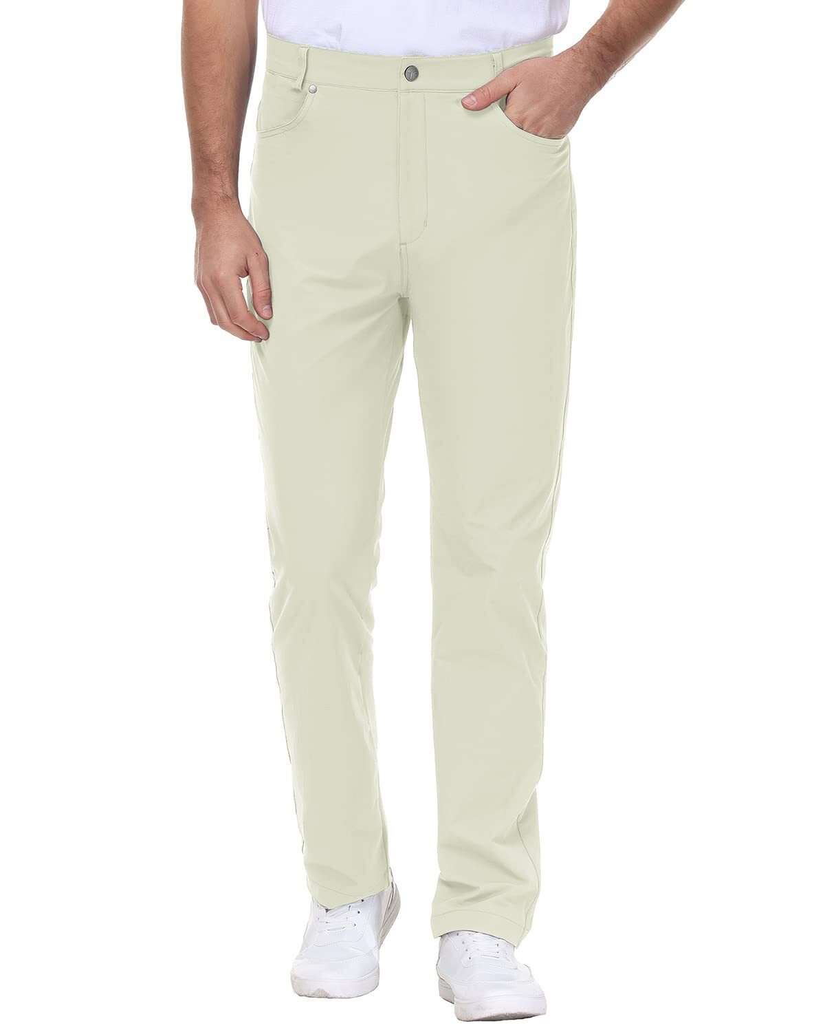 🔥Spring Sale🔥Men's Stretch Golf Pants Lightweight Quick Dry Work Casual Dress Pants 6 Pack