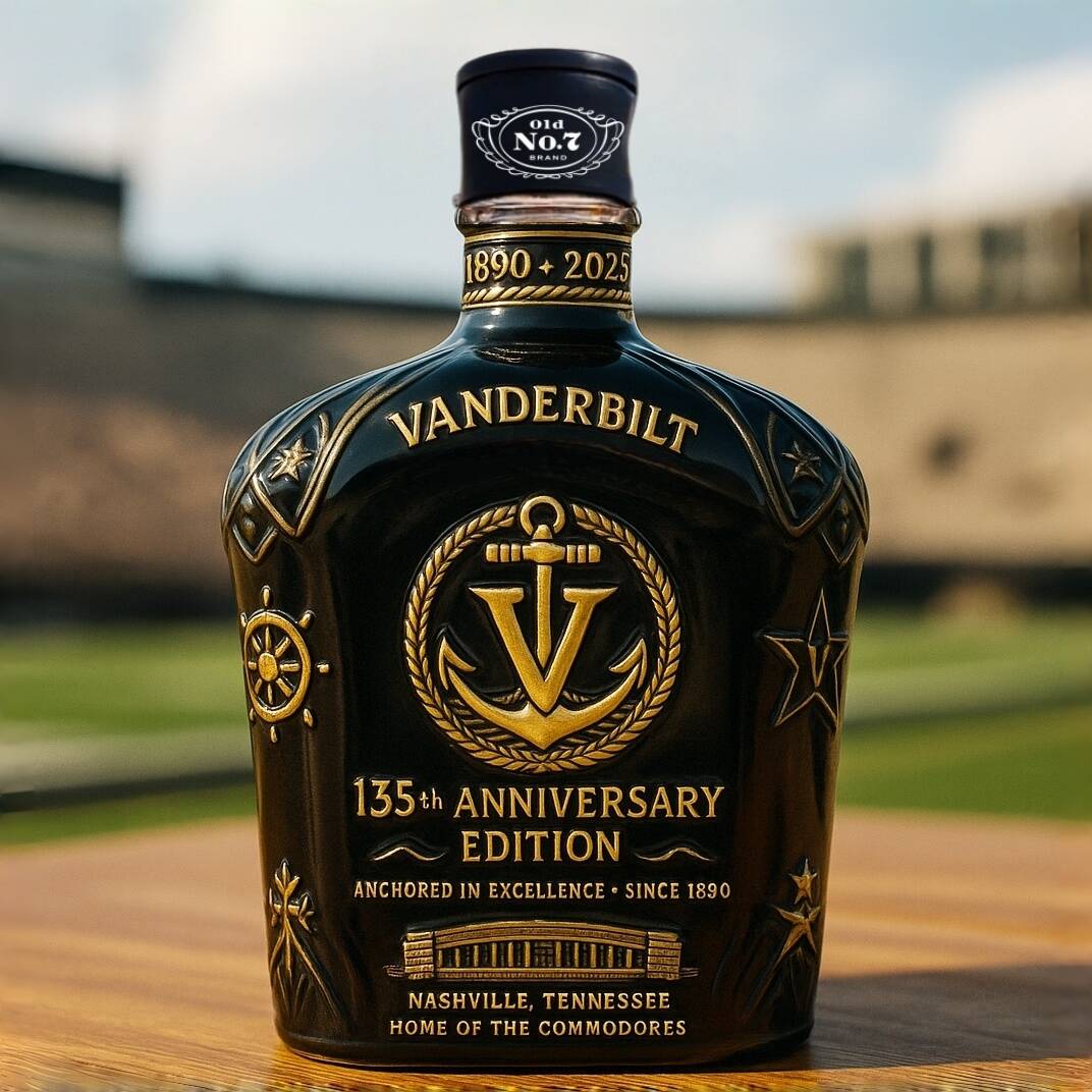Commodores 135th Anniversary Whiskey Bottle