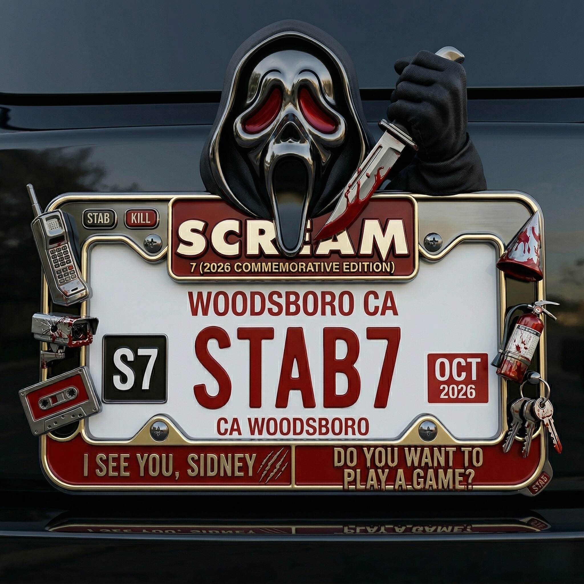Scream 7 (2026) Commemorative Edition Plate Frame