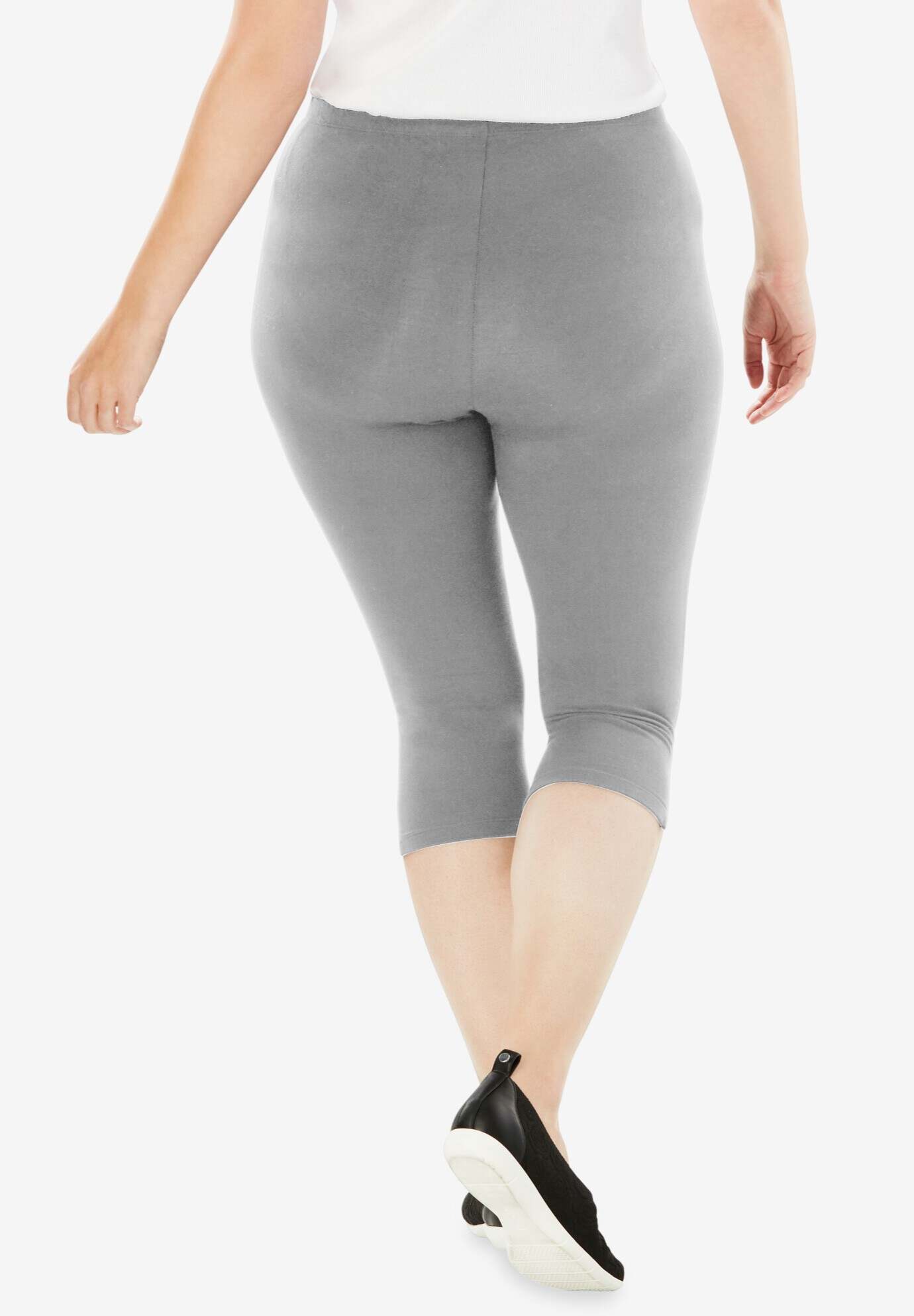 Stretch Cotton Capri Legging
