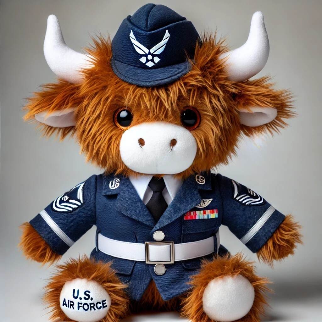 Veteran Tribute Highland Cow Doll