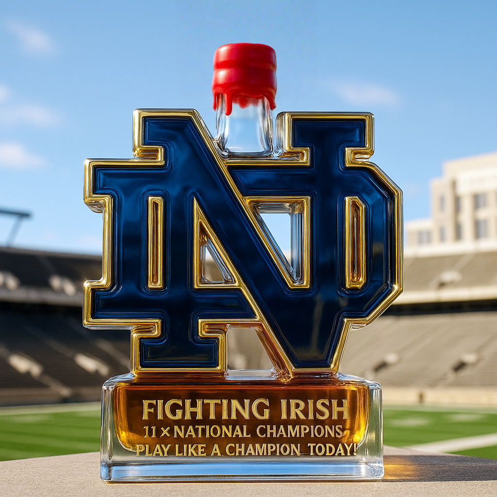 Notre Dame Fighting Irish Limited-Edition Whiskey Bottle