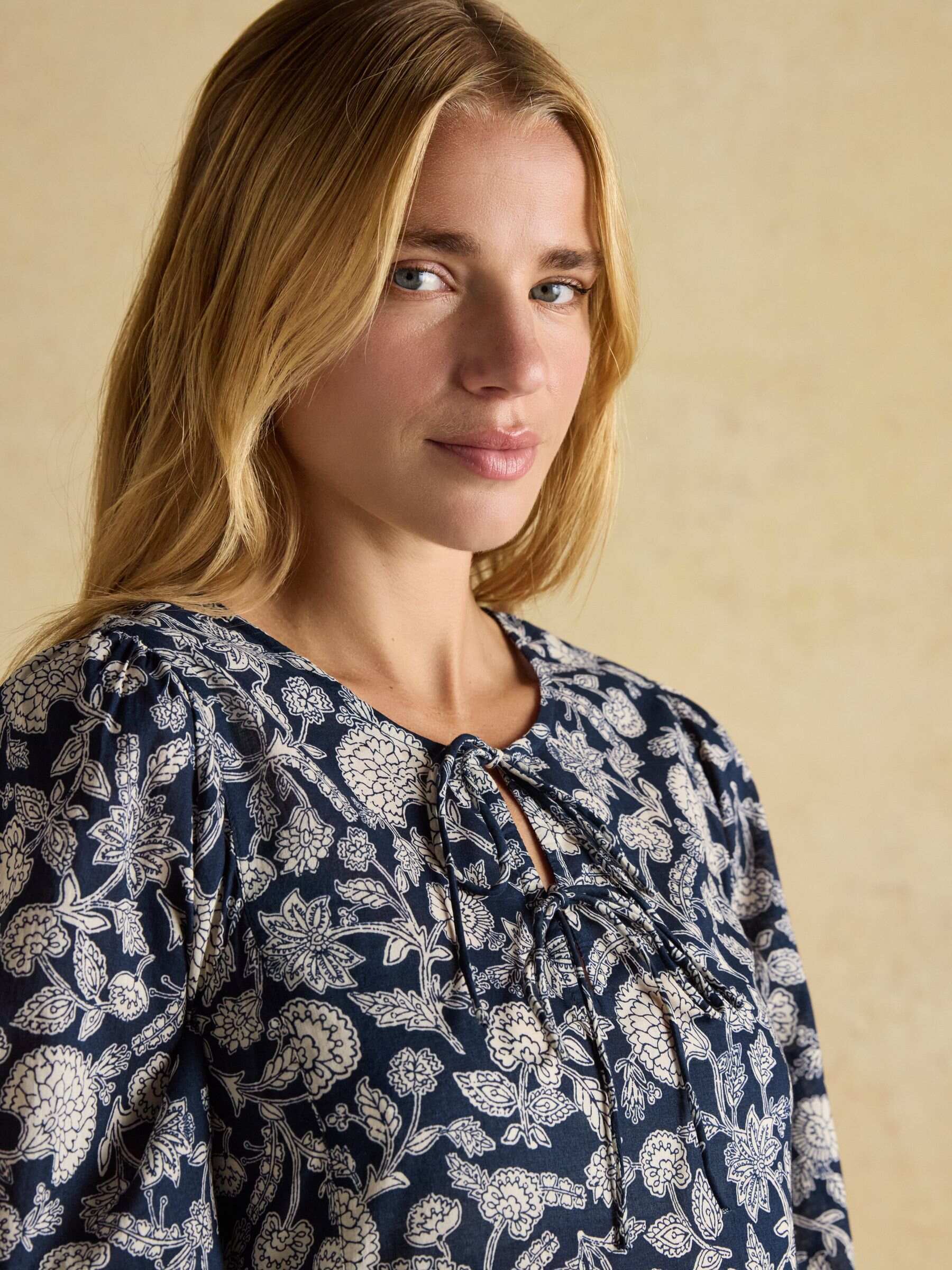 Nelly Navy Tie Front Dress