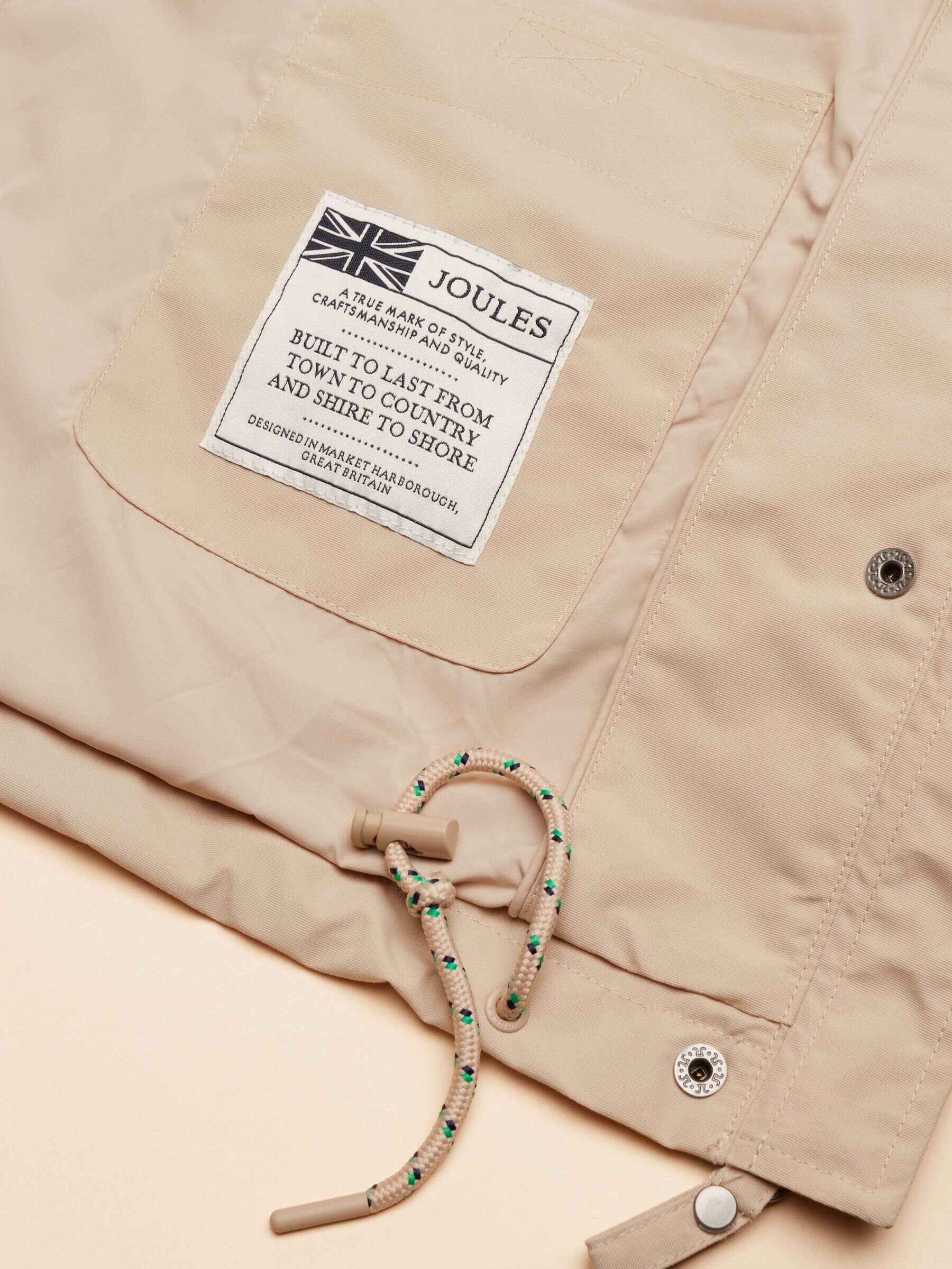 Portwell Beige Waterproof Raincoat With Hood