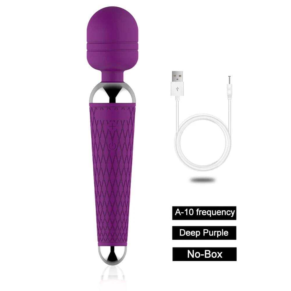 Wireless 10-Speed Vibrator for Women – Magic Wand Clitoral & Anal Stimulator