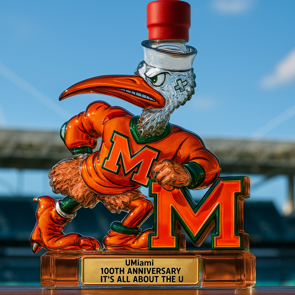 UMiami Whiskey Bottle