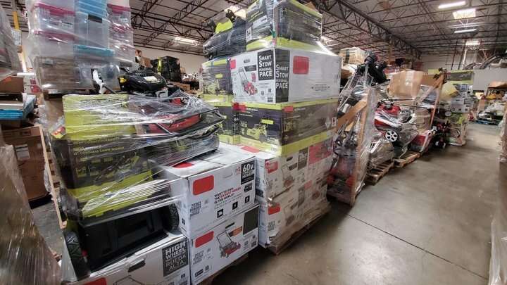 🎁2024 NEW Customer Returns Tool Pallets Online⭐Buy 7 FOOT TALL “MONSTER” PALLETS Online