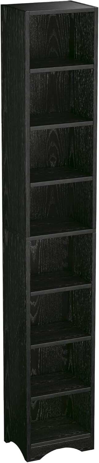 VECELO 8-Tier Tall Narrow Bookshelf